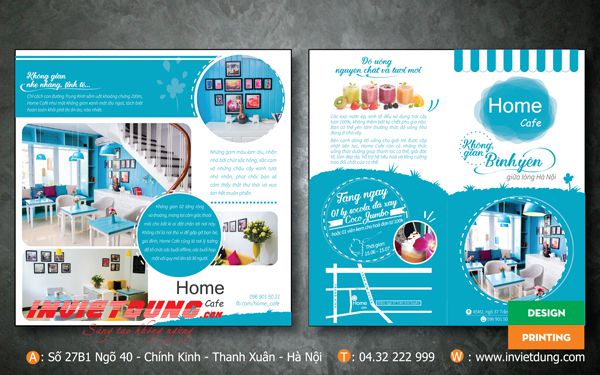 Tờ rơi quán cafe, Mẫu tờ rơi quảng cáo quán cafe đẹp